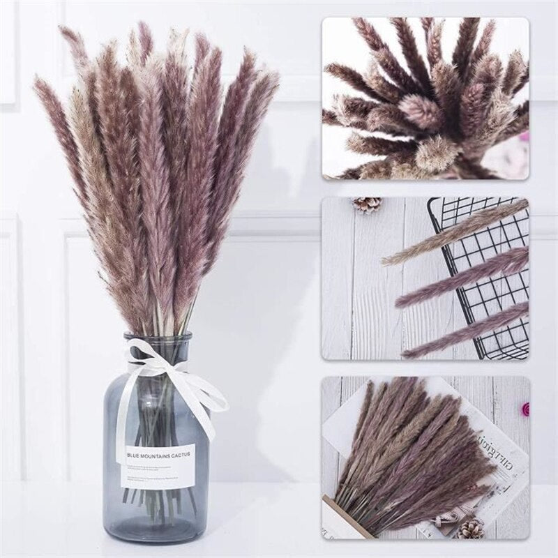 Dried Reeds Dried Flower Bouquet Artificial Flowers Pampa Pampass Grass Christmas Decoration Pampas Natural Decor House Dry Home