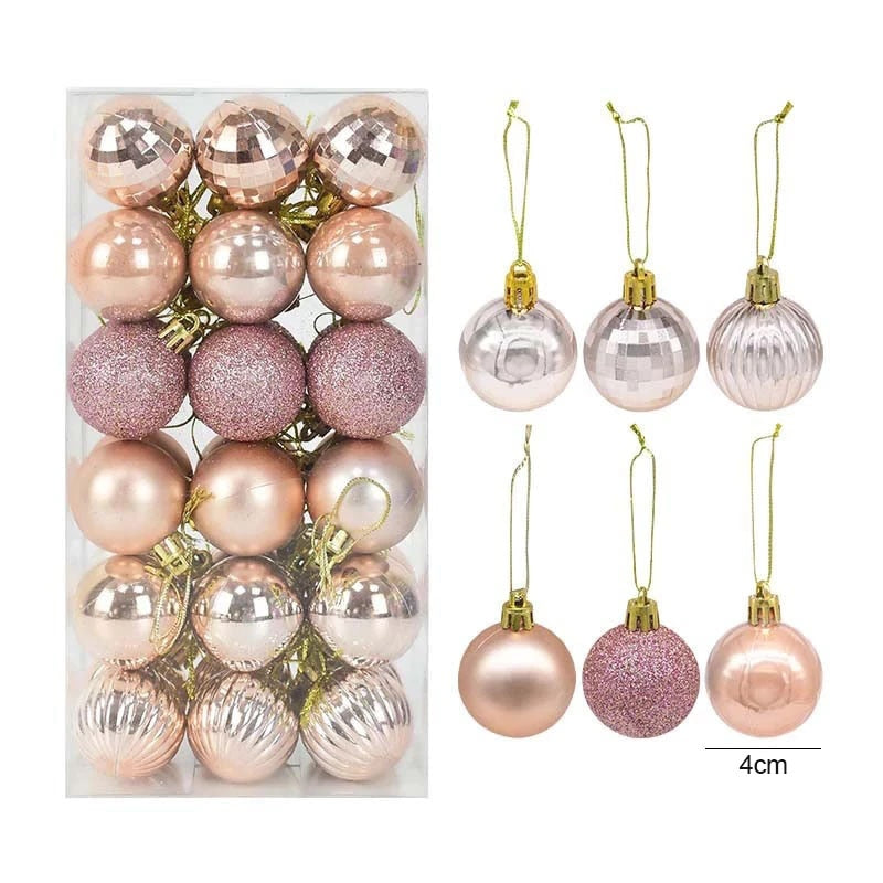 1box Christmas Balls Christmas Tree Ornaments Ball Xmas Hanging Tree Pendants Home Party Decor 2022 New Year Gift Noel Navidad