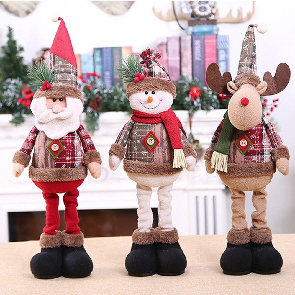 Santa Claus Christmas Doll Merry Christmas Decorations for Home Elk Christmas Ornaments Xmas Tree Decor 2022 Navidad Natal Gifts