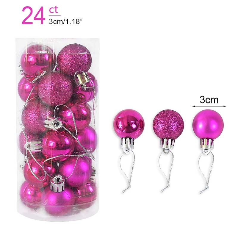 1box Christmas Balls Christmas Tree Ornaments Ball Xmas Hanging Tree Pendants Home Party Decor 2022 New Year Gift Noel Navidad