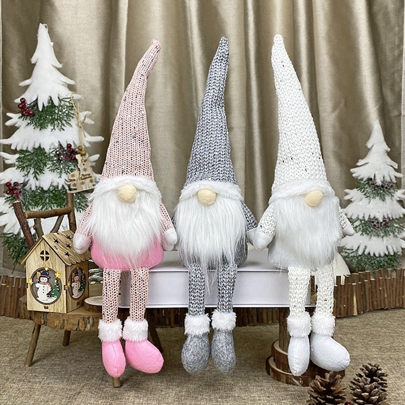 Santa Claus Christmas Doll Merry Christmas Decorations for Home Elk Christmas Ornaments Xmas Tree Decor 2022 Navidad Natal Gifts