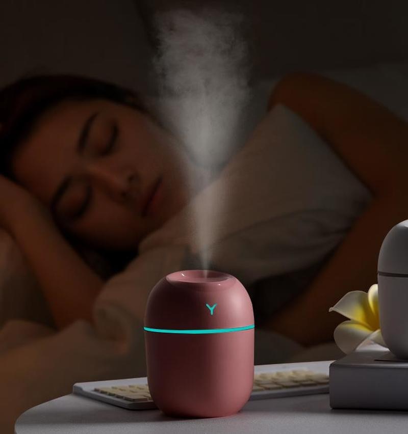 New Mini 220ML Air Humidifier USB Aroma Essential Oil Diffuser Humidificador for Home Car Office with LED Night Lamp Freshner