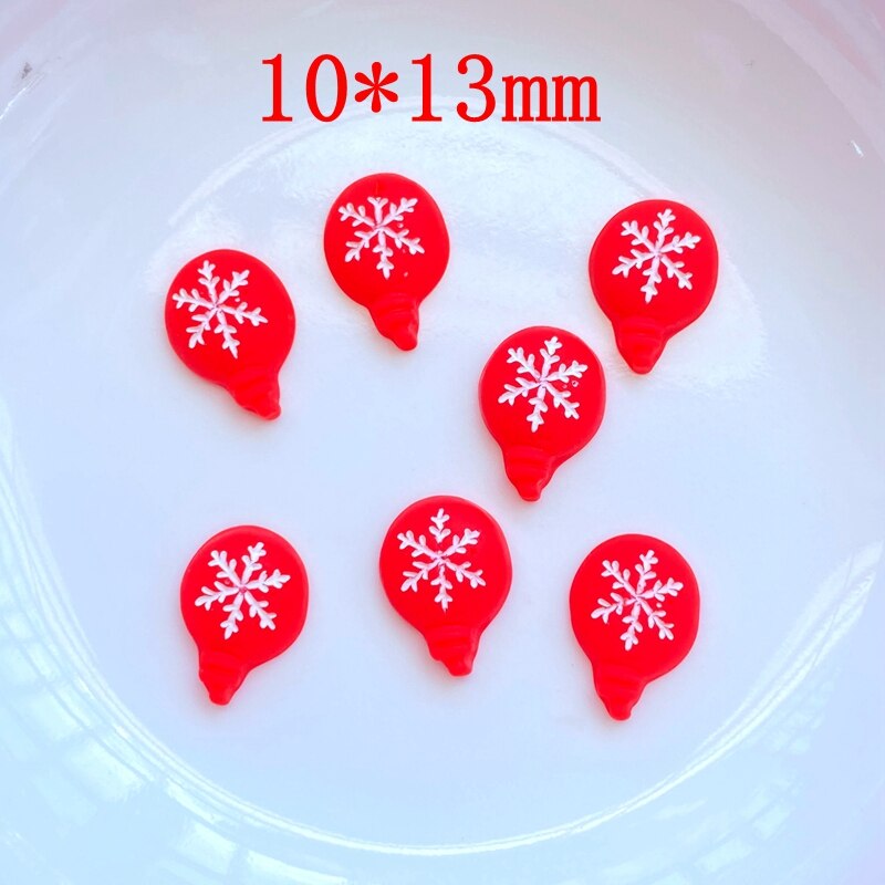 30Pcs New Cute Mini Christmas Collection Resin Flatback Cabochon Scrapbook Kawaii Embellishments Accessories