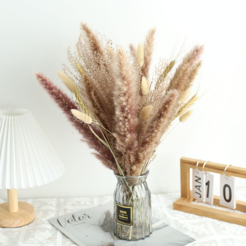 Wheat for Decoration Natural Dried Flowers Panpas Dried Pampas Grass Reed Home Decor Eternal Flower Bohemian Wedding Pampass