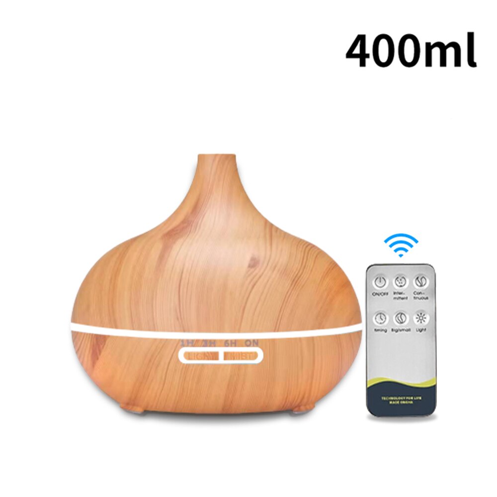 saengQ Aroma Diffuser Electric Air Humidifier Remote Control Cool Mist Maker Fogger Essential Oil Diffuser With LED Lamp