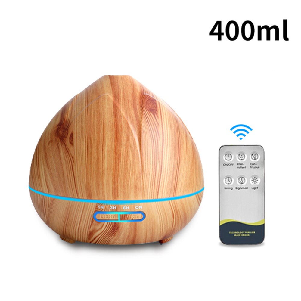 saengQ Aroma Diffuser Electric Air Humidifier Remote Control Cool Mist Maker Fogger Essential Oil Diffuser With LED Lamp