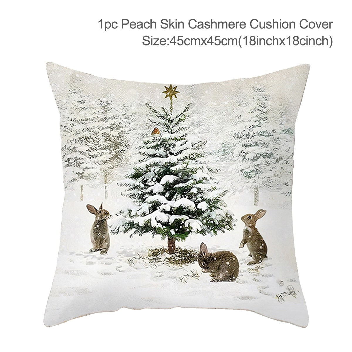 45cm Christmas Cushion Cover Navidad Merry Christmas Decorations For Home 2022 Xmas Noel Cristmas Ornaments New Year Gifts 2023