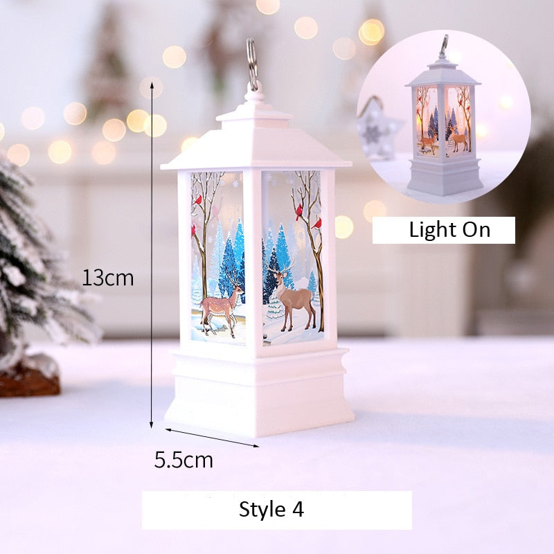 Santa Claus Garland Snowman Elk String Light Christmas Tree Decor for Home Xmas Ornaments Navidad Gifts Noel 2022 New Year 2023