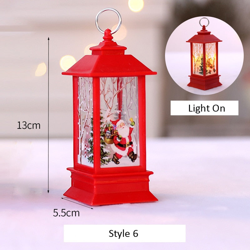 Santa Claus Garland Snowman Elk String Light Christmas Tree Decor for Home Xmas Ornaments Navidad Gifts Noel 2022 New Year 2023