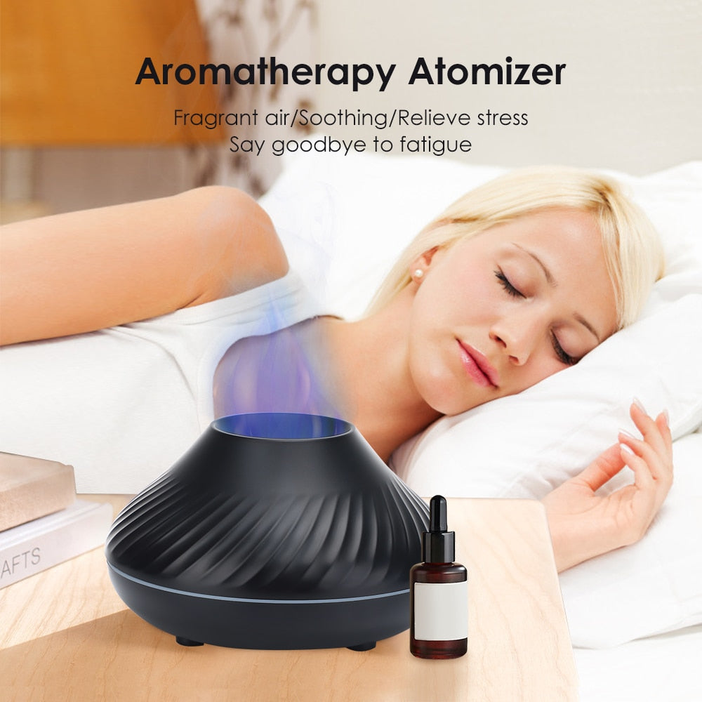 Colorful Aromatherapy House Air Flame Humidifiers Essential Oils Fragrance Diffusers Aromatizers for Home Bedroom Fog Generator