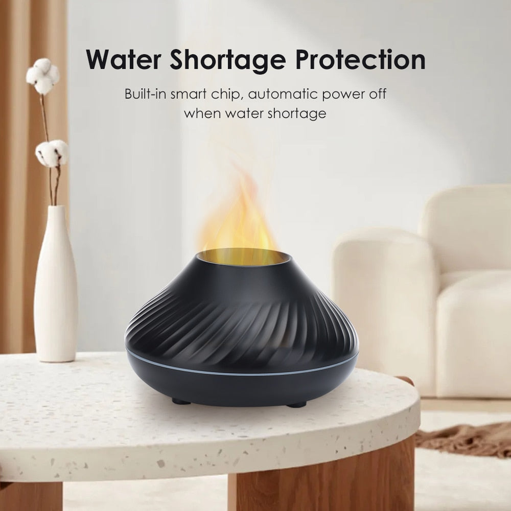 Colorful Aromatherapy House Air Flame Humidifiers Essential Oils Fragrance Diffusers Aromatizers for Home Bedroom Fog Generator