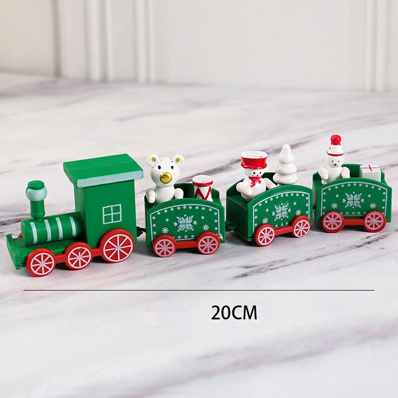 Christmas 4 Knots Train Ornament Christmas Decoration for Home 2022 Kids Gift Natal Navidad Noel Xmas Decor New Year 2023 PVC