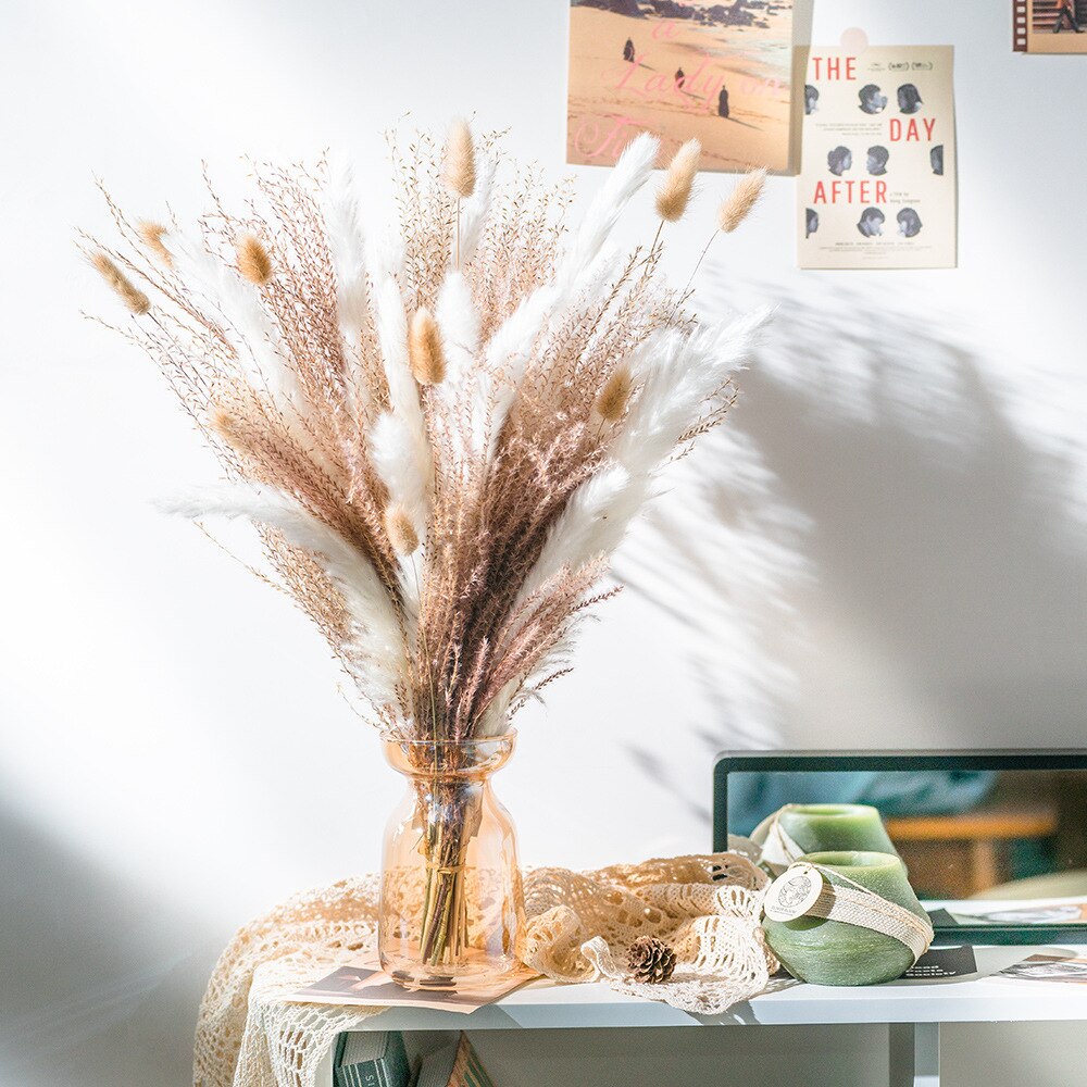 Wheat for Decoration Natural Dried Flowers Panpas Dried Pampas Grass Reed Home Decor Eternal Flower Bohemian Wedding Pampass