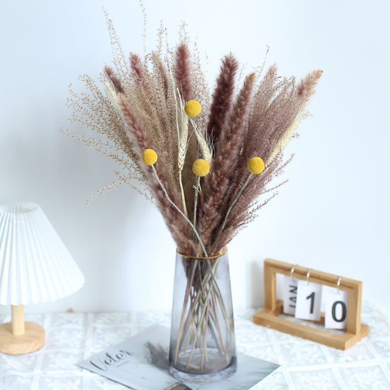 Wheat for Decoration Natural Dried Flowers Panpas Dried Pampas Grass Reed Home Decor Eternal Flower Bohemian Wedding Pampass