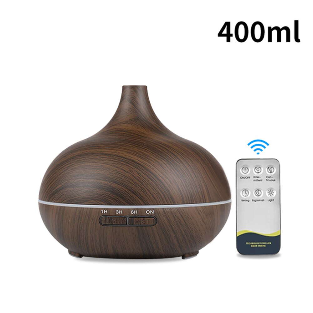 saengQ Aroma Diffuser Electric Air Humidifier Remote Control Cool Mist Maker Fogger Essential Oil Diffuser With LED Lamp