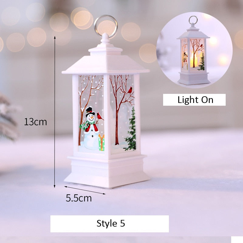 Santa Claus Garland Snowman Elk String Light Christmas Tree Decor for Home Xmas Ornaments Navidad Gifts Noel 2022 New Year 2023