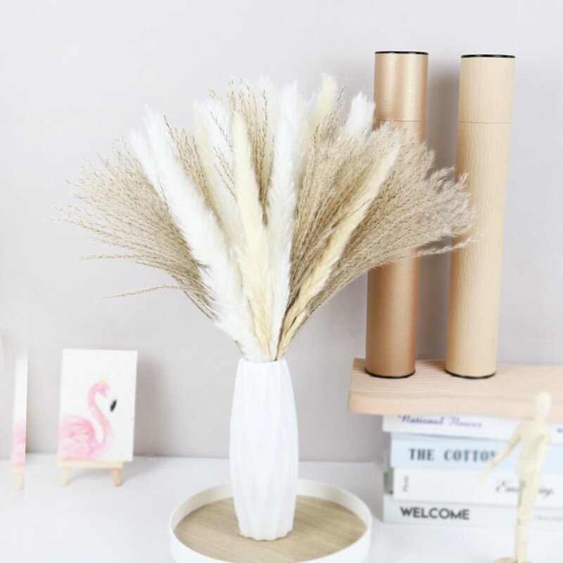 Reed Flower Bouquet Natural Dried Pampas Grass Pampass Branches Arrangement Wedding Home Office Decoration Photography Props