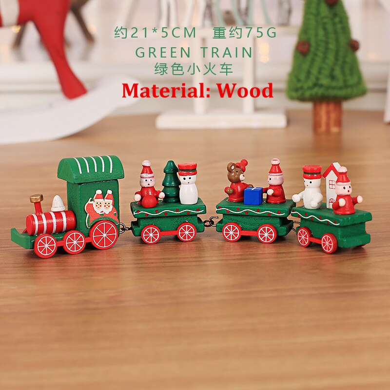 Christmas 4 Knots Train Ornament Christmas Decoration for Home 2022 Kids Gift Natal Navidad Noel Xmas Decor New Year 2023 PVC