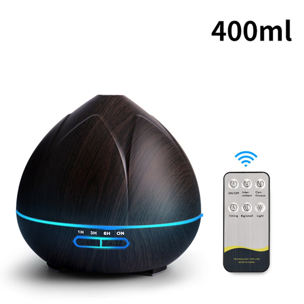 saengQ Aroma Diffuser Electric Air Humidifier Remote Control Cool Mist Maker Fogger Essential Oil Diffuser With LED Lamp