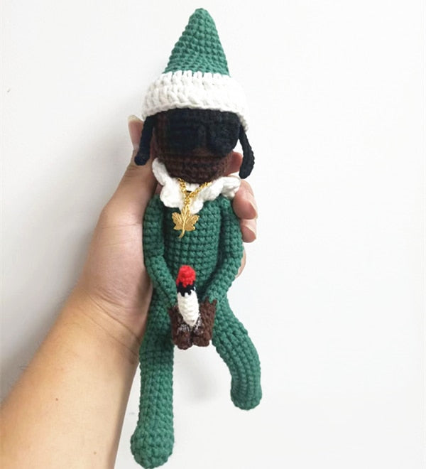 Snoop on A Stoop Christmas Elf Doll Spy on A Bent Christmas Elf Doll Home Decoration New Year Christmas Gift Toy