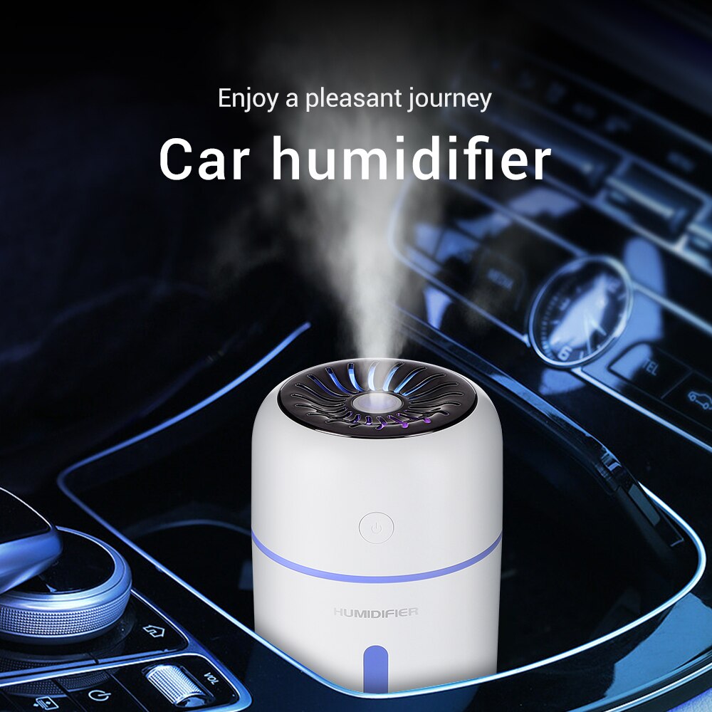 1200mAh Rechargeable Air Humidifier 320ml Wireless Essential Oil Aroma Diffuser Home Car Cordless Humidifier with Colorful Light