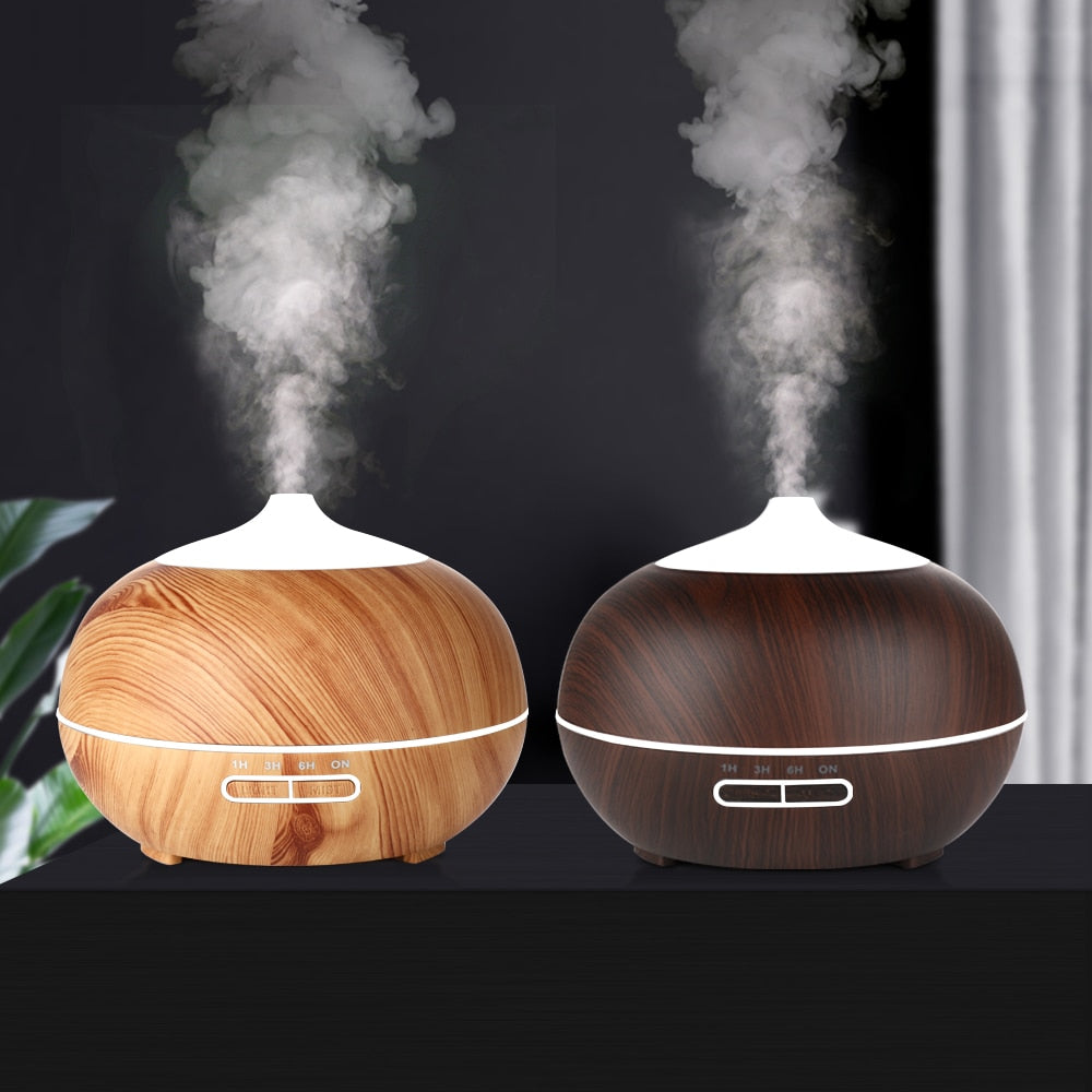 saengQ Aroma Diffuser Electric Air Humidifier Remote Control Cool Mist Maker Fogger Essential Oil Diffuser With LED Lamp